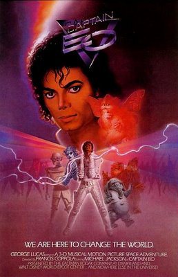 Cartaz do Michael Jackson no cinema 3d