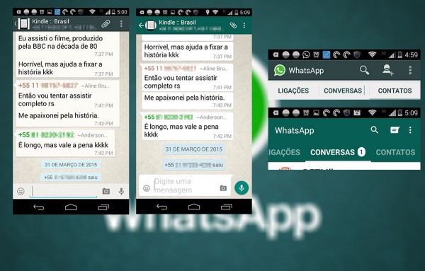 WhatsApp material design