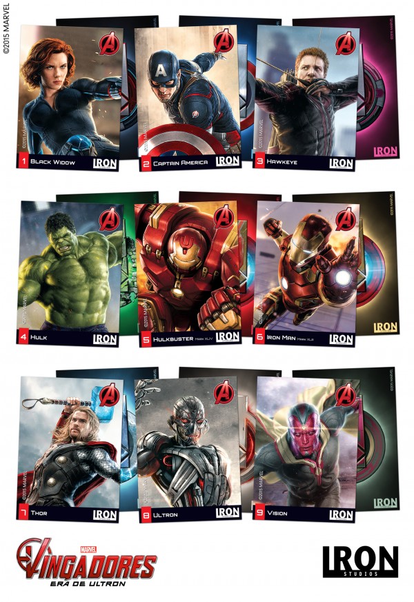 cards dos Vingadores 2: Era de Ultron