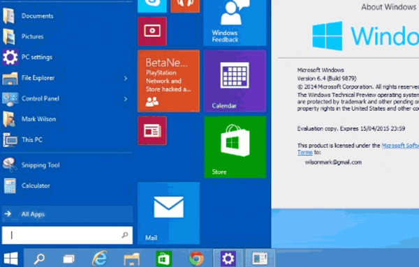 Windows 10 RTM.