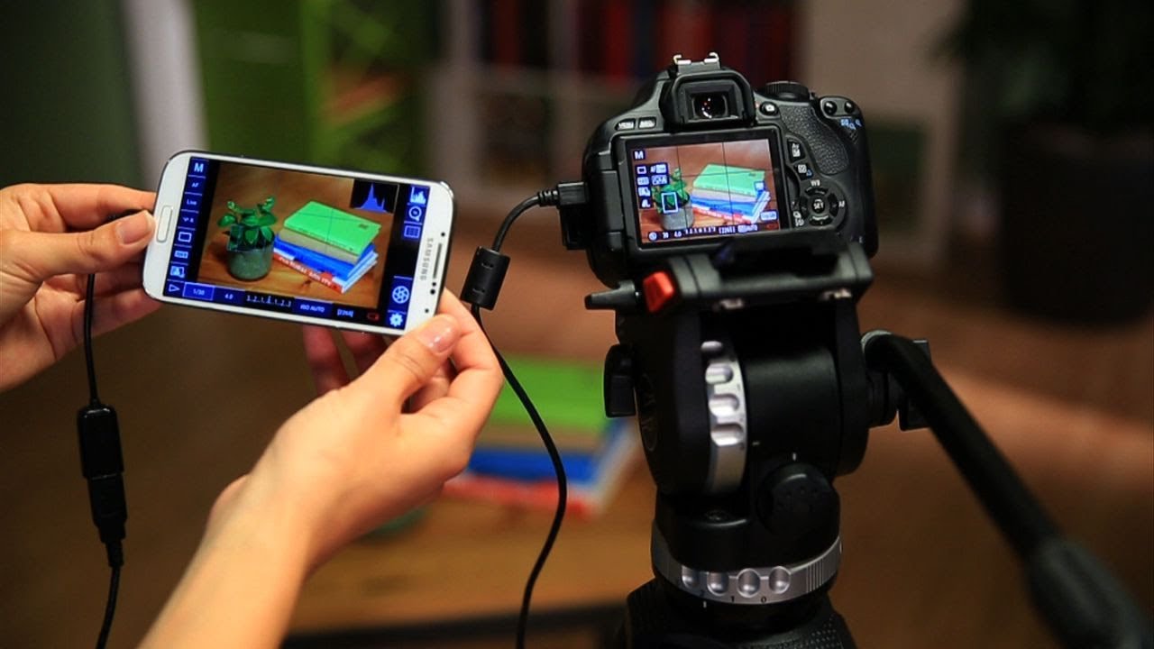 Controlar uma máquina fotográfica DSLR com um cabo OTG
